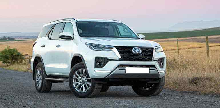  Toyota Fortuner Car Rental Service in Chennai